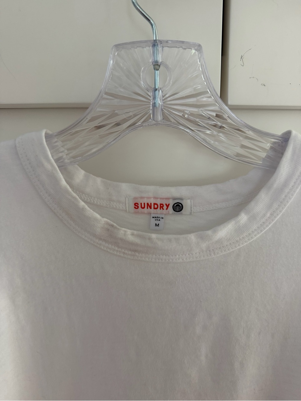 Sundry White Ruffle Cap-Sleeve Tank - Picture 7 of 7